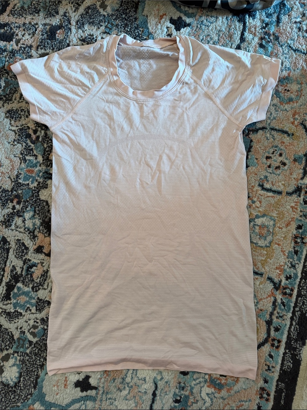 lululemon athletica Light Pink Short Sleeve Tee